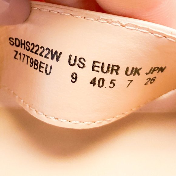 Y2k 90s Style Chunky Heel Barbie Fashion Peach Platform Shoes Dream Paris - Picture 12 of 13